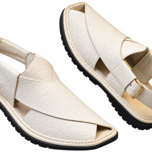 Premium white Peshawari chappal for men by Mafizay